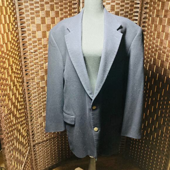 L.L. Bean Size 46 R Original Tiroler Loden Blazer. Navy Blue .Pre-owned